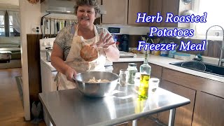 Herb Roasted Potatoes Freezer Meal  | Revisited