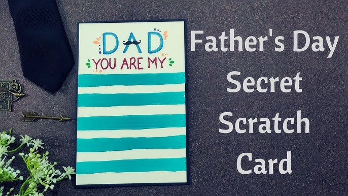 5 Ways To Craft A Diy Father's Day Scratch Card With 2024