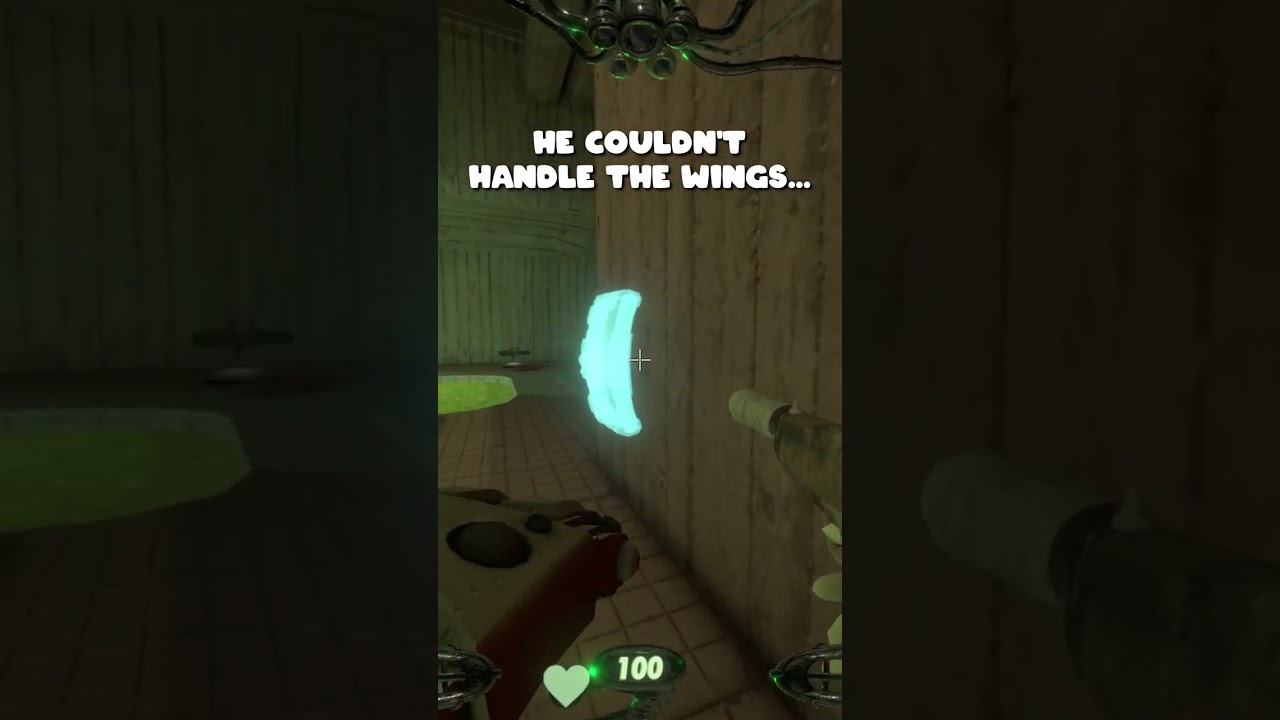 He couldn't handle the wings...