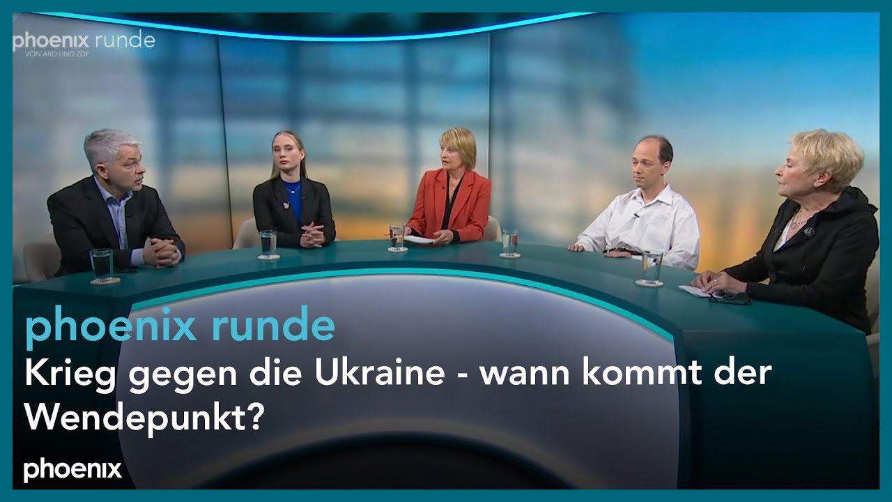Phoenix Runde phoenix runde: Krieg gegen die Ukraine - wann kommt der Wendepunkt ...