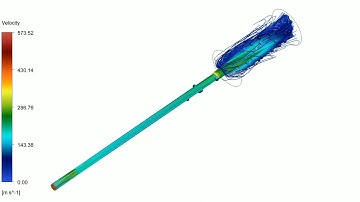 3D Animation of Velocity Contour with Superimposed Streamline