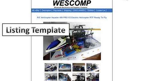 Make ebay HTML listing template
