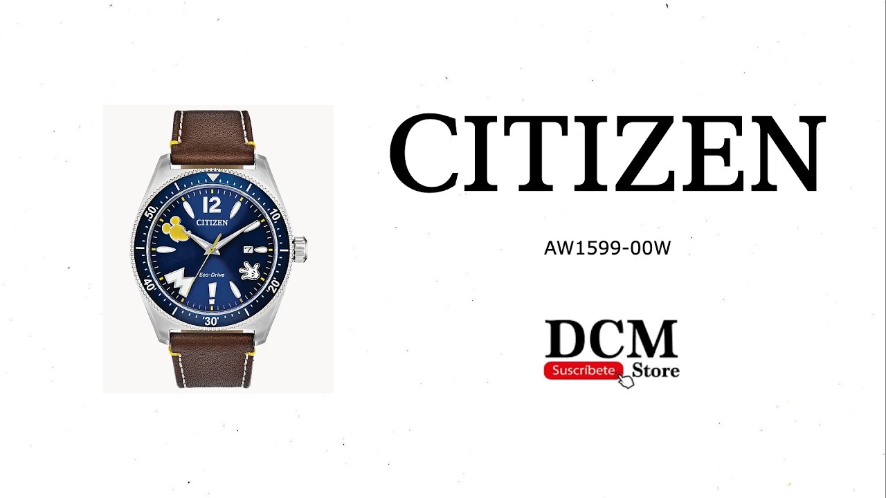 Citizen AW1599-00W Disney Technical Description. - YouTube