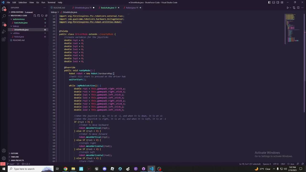 Creating a Basic Autonomous Program (with time and speed) - YouTube