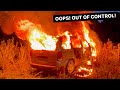 Chevy FIRE! Destroyed By ACCIDENT!