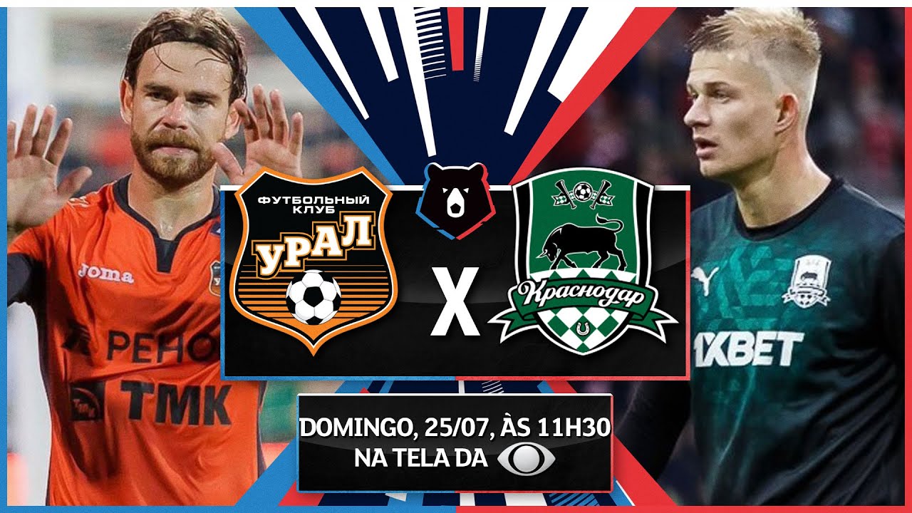 FC URAL X FC KRASNODAR, CAMPEONATO RUSSO