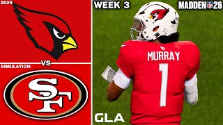 Cardinals vs. 49ers | Week 3 Simulation | Madden 26 PS5 Gameplay