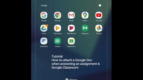 Tutorial on how to complete a simple writing assignment in Google Classroom using a tablet or iPad.