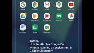 Tutorial on how to complete a simple writing assignment in Google Classroom using a tablet or iPad.