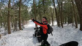 Boondockin snowmobiling in eastern New York