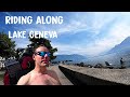 vE 7 🇨🇭 Entering Switzerland across the Jura mountains. Beautiful Lake Geneva.