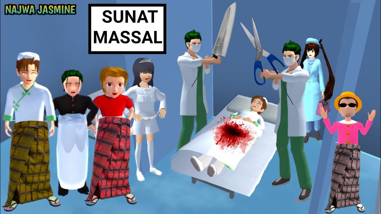 Yuta Kabur Ketakutan Gak Mau di Sunat Massal 😱| Kak Sakura Menyeretnya 🤣| Mio ketawa