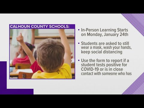 Calhoun County schools to return to in person learning