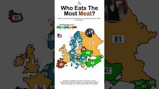 Who Eats the Most Meat in Europe? 🍖🌍 #map #Meat #Consumption #europe #Food