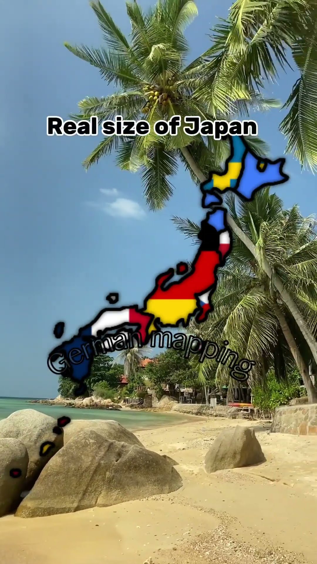 Real size of Japan map credit:@Limburg_Mapping - YouTube