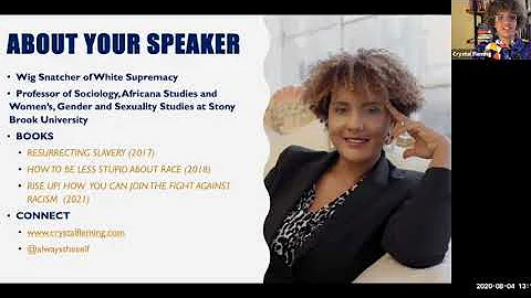 Dr. Crystal Fleming, Revealing White Supremacy