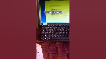How to Strikethrough a text in Word 🖱💻 #windows #shortcutkeys #computer