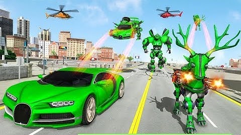 Amazing Deer Robot Car Part-1 | Rescue City Robot Transforming Android GamePlay | By Game  Crazy