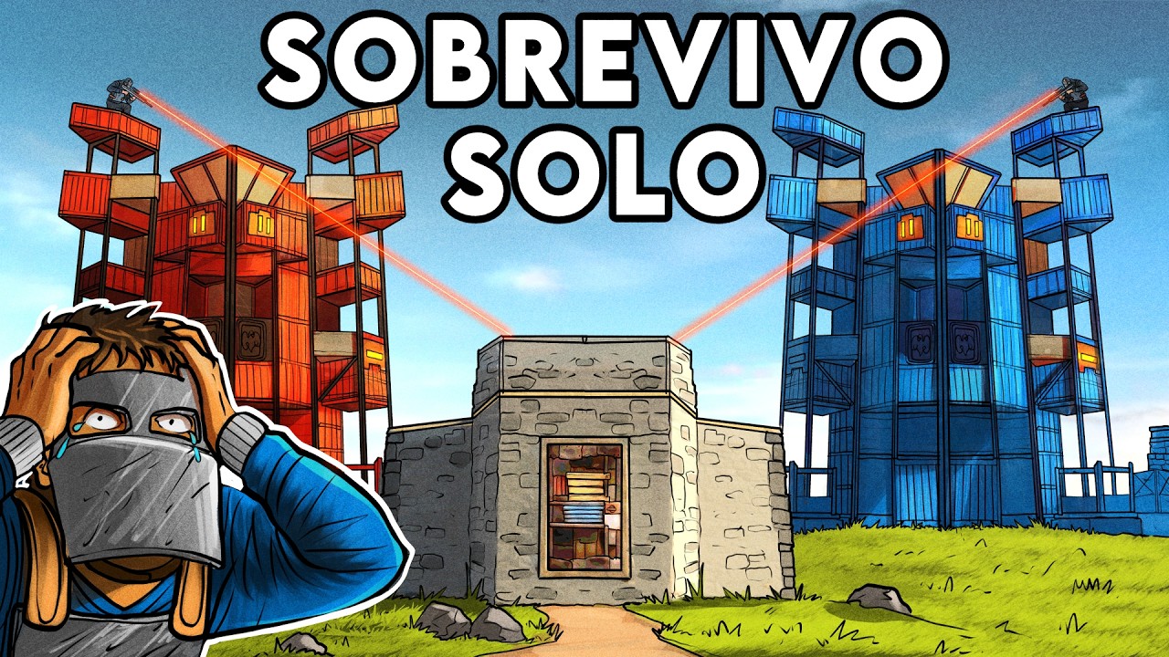 Sobreviví a 500 jugadores SOLO en el desierto en Rust... (PELÍCULA)