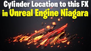 Cylinder Location to this FX in UE4.27 Niagara Tutorial | Download Files