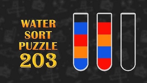 Sort Puzzle Level 203 (No extra/additional tube used)