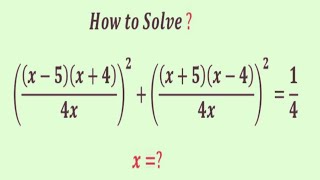 what is the value of x from algebraic equation