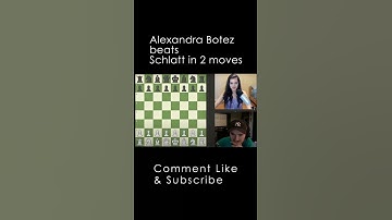 Alexandra Botez Defeats Schlatt in 2 moves
