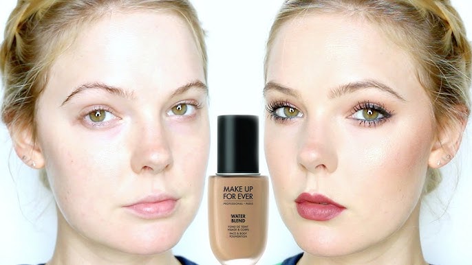 Make Up For Ever Water Blend Foundation Review {Amber, Cognac & Cinnamon} -  The Glamorous Gleam