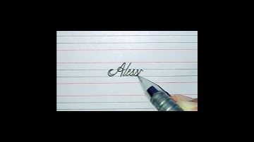 Name of Alessandra write ✍️ in beautiful cursive style.||. Comment your name to write a name.