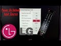 LG TV Power On Default Input Source / Channel / Volume / Settings with hotel mode code