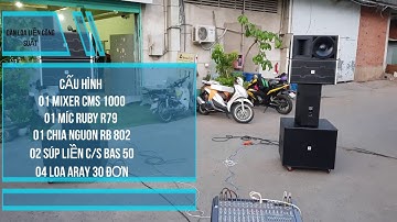 Dàn Loa Liền Công Suất | Loa Aray 30 Đơn Súp  đơn 50  | Điện Máy Ruby 0909377416