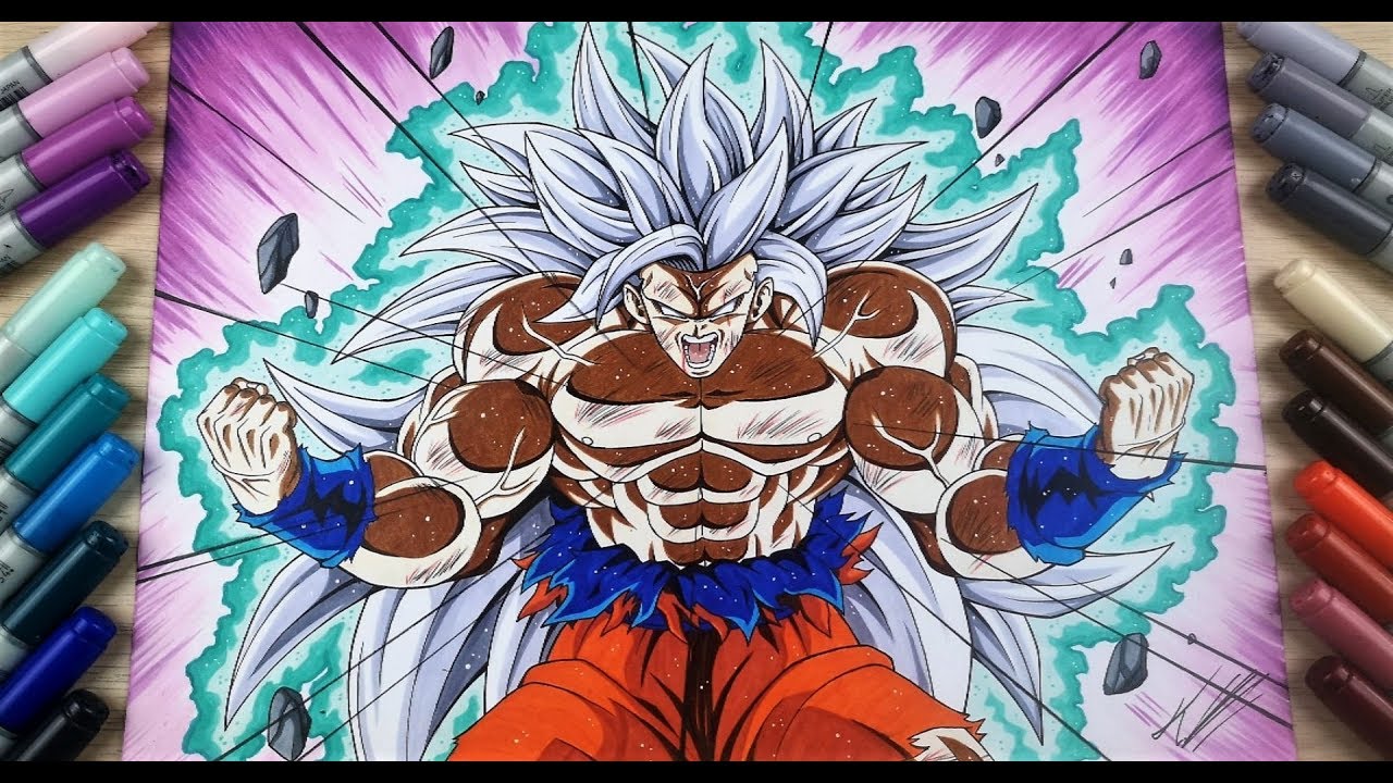 Goku Mastered Ultra Instinct Full Body Pencil Goku Drawing Land To Fpr