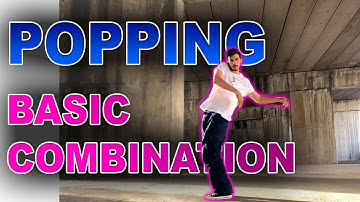 Easy combo of Popular POPPING BASICS | POPPING DANCE TUTORIAL | ALIREZA SONIC