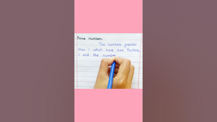 Define Prime Numbers #shorts