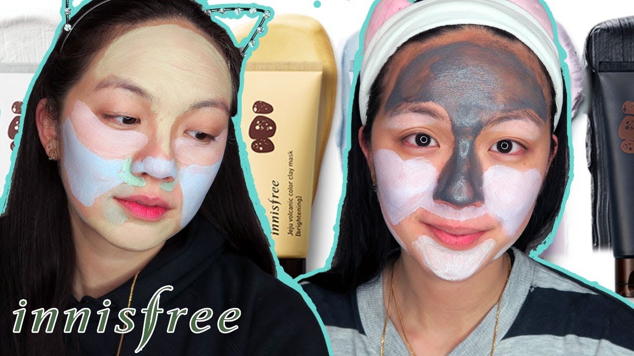 HOW TO MULTI-MASK 이니스프리 화산송이 컬러 클레이 마스크 Jeju Volcanic Color Clay Mask | FULL REVIEW -