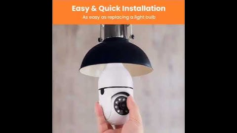 1080P Light Bulb Spy Camera