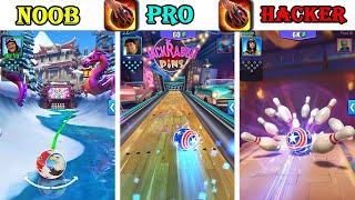 NOOB vs PRO vs HACKER - Bowling Crew — 3D bowling game Max Level Gameplay screenshot 3