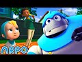 아이스크림 도둑!!!! | ・알포・시즌 4・재미있는 어린이 만화 모음!・로봇알포 Arpo The Robot