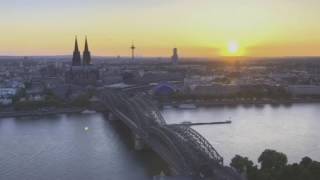 Timelapse Sunset In Cologne View From Triangle Tower