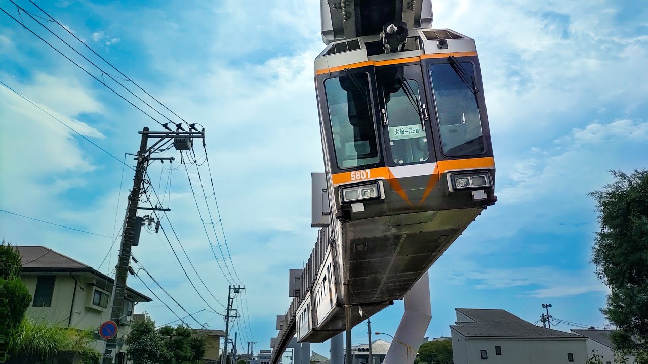 Как летающий поезд? Удивительная монорельсовая дорога Шонан.