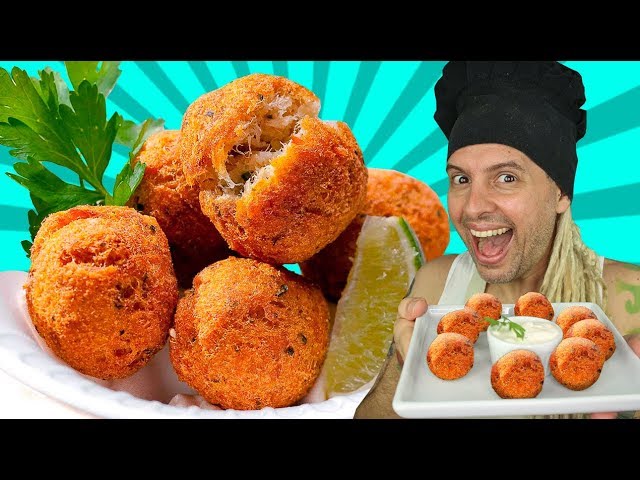 BOLINHO DE BACALHAU VEGANO (RECEITA SIMPLES)