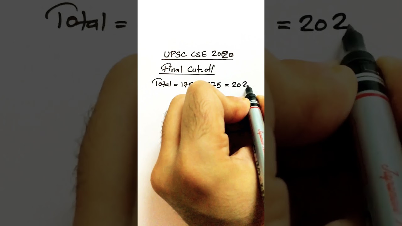 IAS Final Cutoff | UPSC CSE 2020 