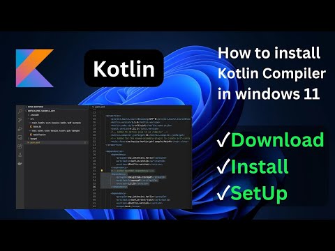 How to download and install kotlin in windows 11 in 2024 | install kotlin compiler in windows 11