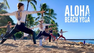 \Aloha Beach Yoga/🌴ワイキキビーチヨガ🧘‍♀️60分フルクラス(シャバーサナあり)