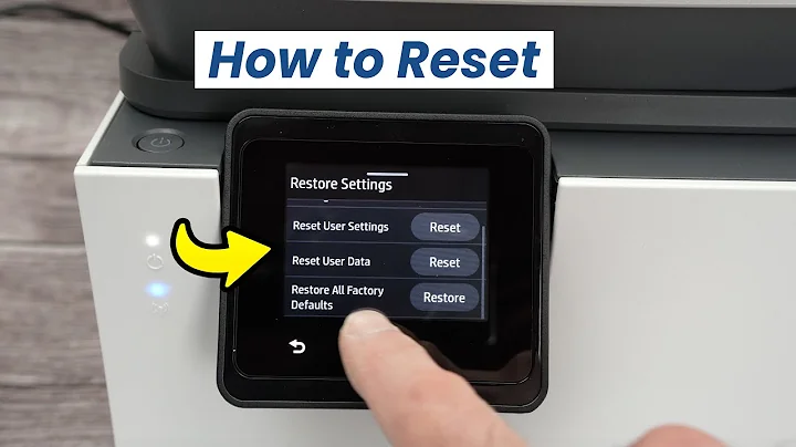 How to Reset The HP OfficeJet Pro 8135e, 8139e, 8132e, 8134e, 8138e, 9125e, 8130e