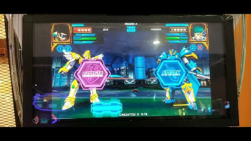 Hero Of Robots: Galaxy Epoch Ver2, (Team Mode) Zeus & Caesar VS Falcon & Poseidon. No Finisher (:/)