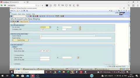 FSV SAP(Financial Statement Version),Standard,Partial & Residual Payment SAP.