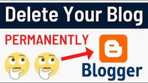 How to Remove blogger website . blogger website Delete.