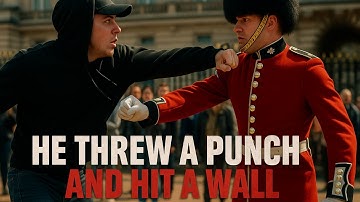 He Swung at the Guard… and Froze Mid-Punch