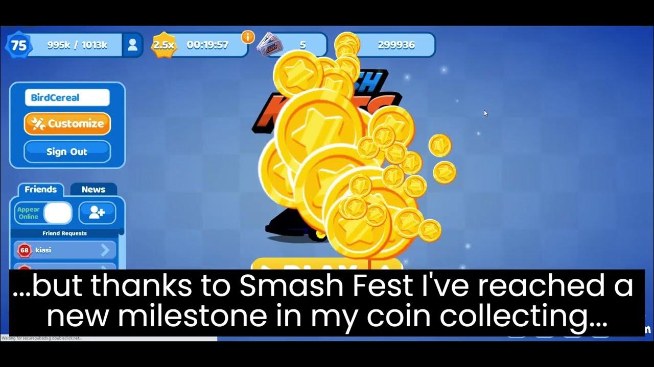 Reaching 300k coins Smash Karts YouTube